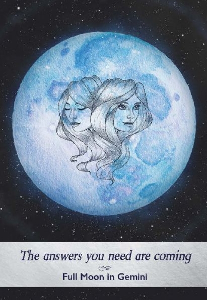 Full Moon in Gemini - Moonology Oracle Cards