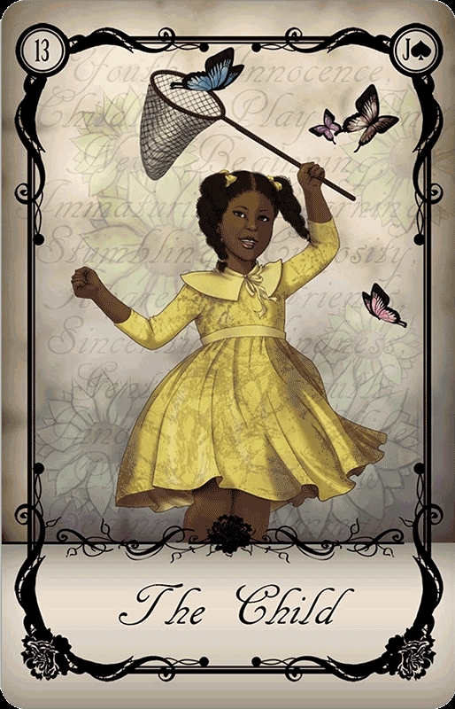 13 Child - Under the Roses Lenormand