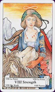 8 Strength - Hanson-Roberts Tarot