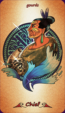 King of Cups - Maori Tattoo Tarot