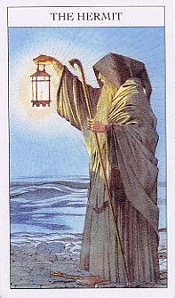 9 Hermit - Sharman-Caselli Tarot