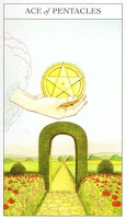 Ace of Pentacles - Sharman-Caselli Tarot