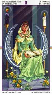 The High Priestess - Wheel of the Year Tarot