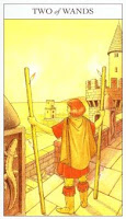 Two of Wands - Sharman-Caselli Tarot