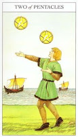 Two of Pentacles - Sharman-Caselli Tarot