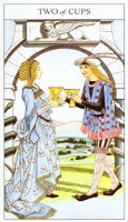 Two of Cups - Sharman-Caselli Tarot