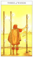 Three of Wands - Sharman-Caselli Tarot