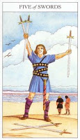 Five of Swords - Sharman-Caselli Tarot