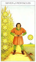 Seven of Pentacles - Sharman-Caselli Tarot