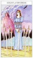 Eight of Swords - Sharman-Caselli Tarot