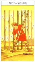 Nine of Wands - Sharman-Caselli Tarot