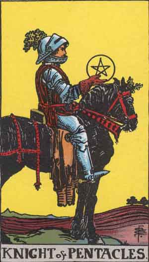 Knight of Pentacles - Rider-Waite Tarot