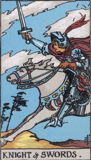 Knight of Swords - Rider-Waite Tarot