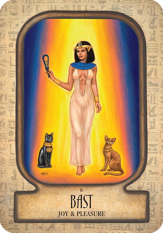 6 Bast - Auset Egyptian Oracle Cards